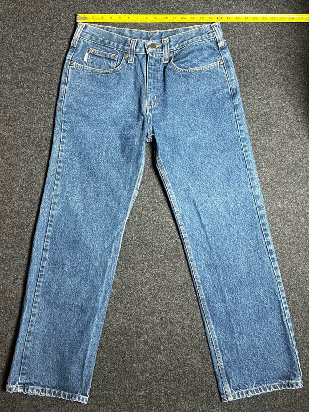 Carhartt Men's Straight-Leg Jeans in Medium Blue Wash